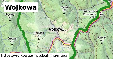 ikona Zimná mapa zimna-mapa v wojkowa