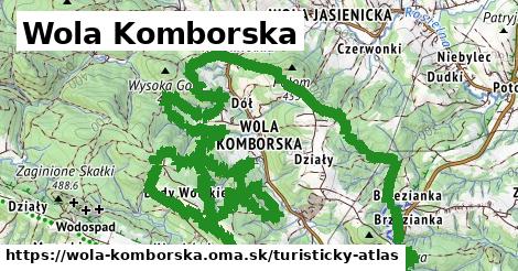 ikona Turistická mapa turisticky-atlas v wola-komborska