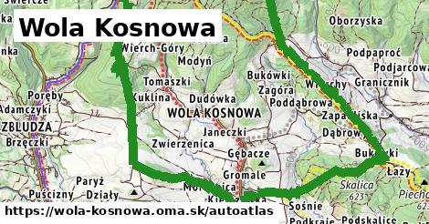 ikona Mapa autoatlas v wola-kosnowa