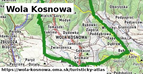 ikona Turistická mapa turisticky-atlas v wola-kosnowa