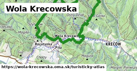 ikona Turistická mapa turisticky-atlas v wola-krecowska