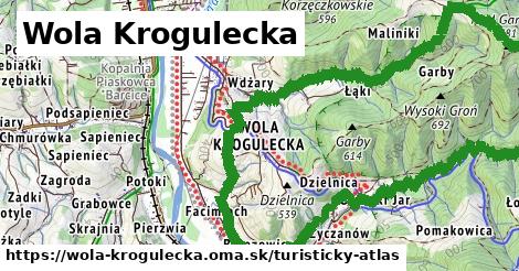 ikona Turistická mapa turisticky-atlas v wola-krogulecka