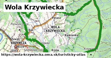 ikona Turistická mapa turisticky-atlas v wola-krzywiecka