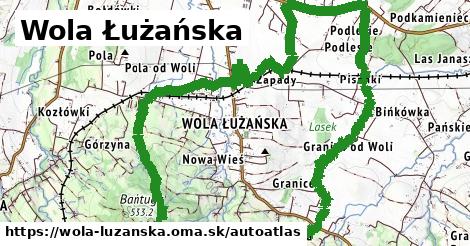 ikona Mapa autoatlas v wola-luzanska