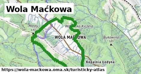 ikona Turistická mapa turisticky-atlas v wola-mackowa