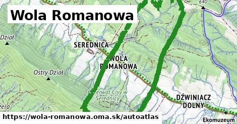 ikona Mapa autoatlas v wola-romanowa