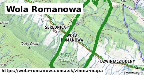 ikona Zimná mapa zimna-mapa v wola-romanowa