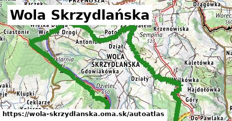 ikona Mapa autoatlas v wola-skrzydlanska