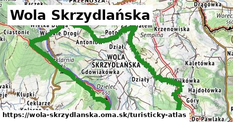 ikona Turistická mapa turisticky-atlas v wola-skrzydlanska