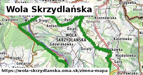 ikona Zimná mapa zimna-mapa v wola-skrzydlanska