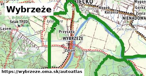 ikona Mapa autoatlas v wybrzeze