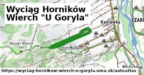 ulice v Wyciąg Horników Wierch "U Goryla"