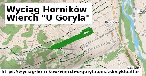 ikona Wyciąg Horników Wierch "U Goryla": 0 m trás cykloatlas v wyciag-hornikow-wierch-u-goryla