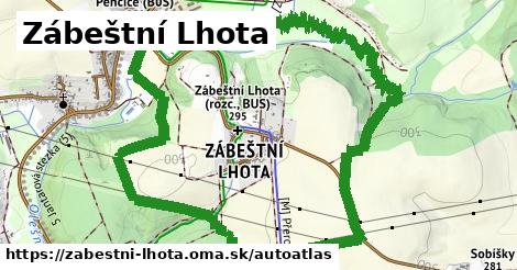 ikona Mapa autoatlas v zabestni-lhota