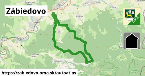 ikona Mapa autoatlas v zabiedovo