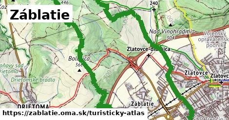 ikona Turistická mapa turisticky-atlas v zablatie