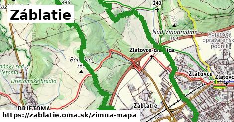 ikona Zimná mapa zimna-mapa v zablatie