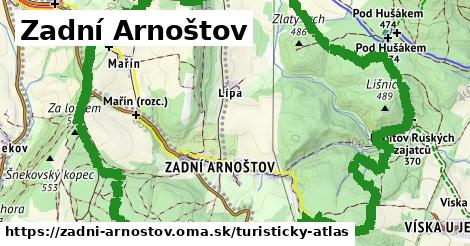 ikona Turistická mapa turisticky-atlas v zadni-arnostov