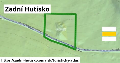 ikona Zadní Hutisko: 100 m trás turisticky-atlas v zadni-hutisko