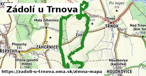 ikona Zádolí u Trnova: 0 m trás zimna-mapa v zadoli-u-trnova