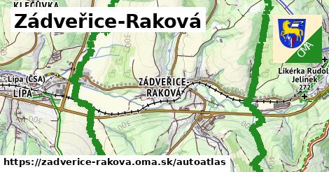 ikona Mapa autoatlas v zadverice-rakova