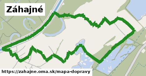 ikona Záhajné: 0 m trás mapa-dopravy v zahajne
