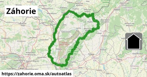 ikona Mapa autoatlas v zahorie