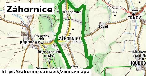 ikona Záhornice: 0 m trás zimna-mapa v zahornice