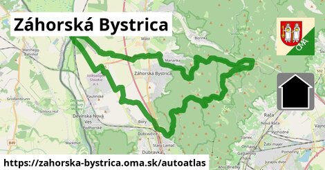 ulice v Záhorská Bystrica