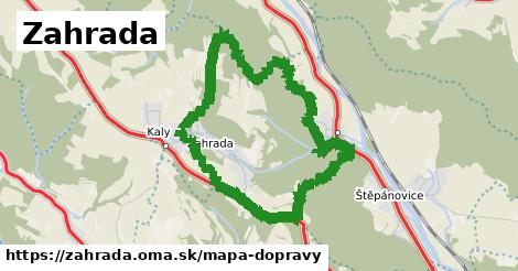 ikona Zahrada: 0 m trás mapa-dopravy v zahrada