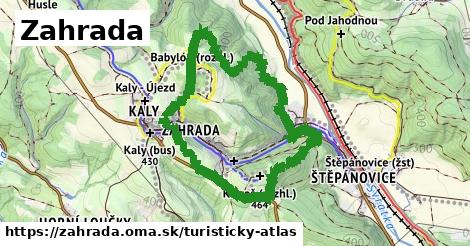 ikona Turistická mapa turisticky-atlas v zahrada