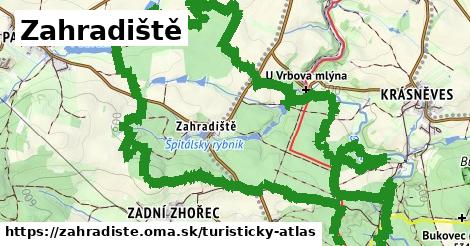 ikona Turistická mapa turisticky-atlas v zahradiste