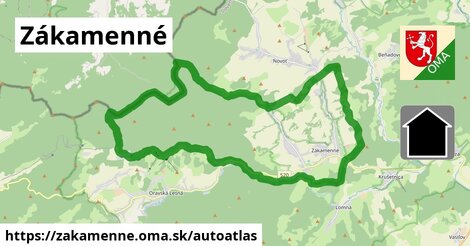 ikona Mapa autoatlas v zakamenne