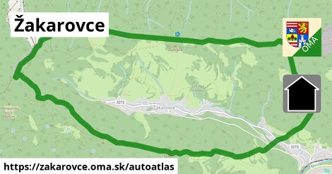 ikona Mapa autoatlas v zakarovce