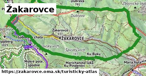 ikona Turistická mapa turisticky-atlas v zakarovce