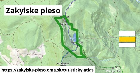 ikona Turistická mapa turisticky-atlas v zakylske-pleso