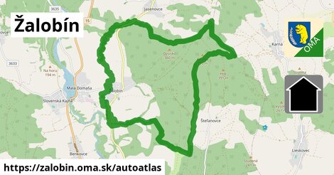 ikona Mapa autoatlas v zalobin