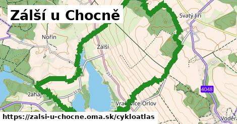 ikona Zálší u Chocně: 2,0 km trás cykloatlas v zalsi-u-chocne