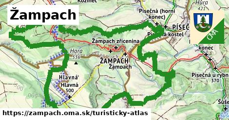 ikona Turistická mapa turisticky-atlas v zampach