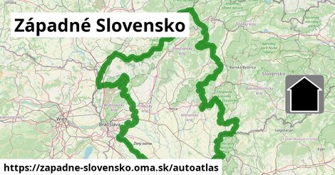 ikona Mapa autoatlas v zapadne-slovensko
