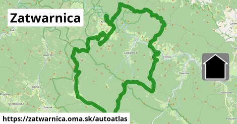 ikona Mapa autoatlas v zatwarnica