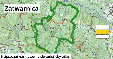 ikona Turistická mapa turisticky-atlas v zatwarnica