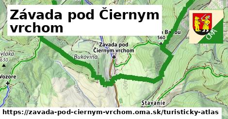 ikona Závada pod Čiernym vrchom: 15 km trás turisticky-atlas v zavada-pod-ciernym-vrchom