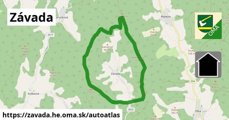 ikona Mapa autoatlas v zavada.he