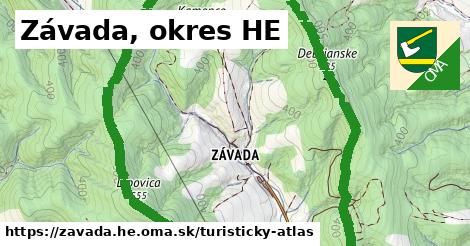 ikona Turistická mapa turisticky-atlas v zavada.he