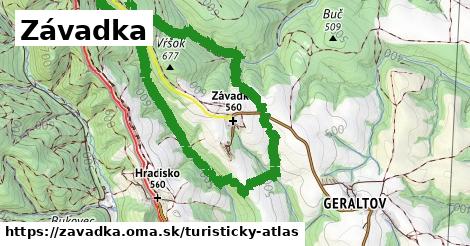 ikona Závadka: 2,6 km trás turisticky-atlas v zavadka