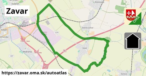 ikona Mapa autoatlas v zavar