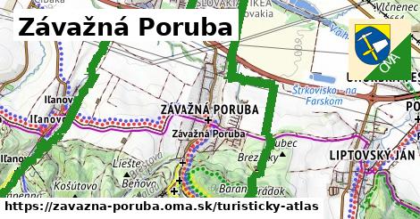 ikona Turistická mapa turisticky-atlas v zavazna-poruba