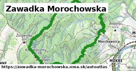 ikona Mapa autoatlas v zawadka-morochowska