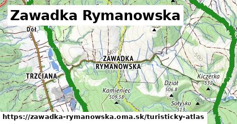 ikona Turistická mapa turisticky-atlas v zawadka-rymanowska